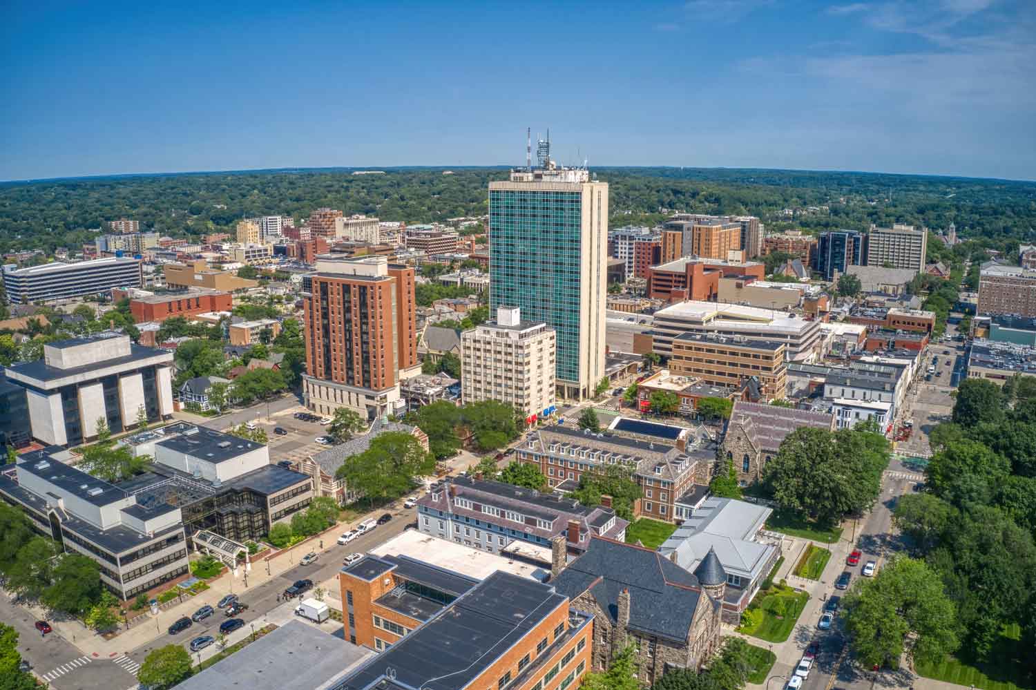 Ann Arbor view of city